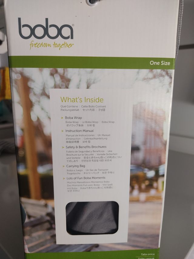 Portabebés Boba Gris Suave