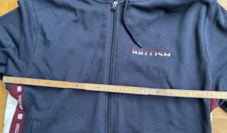 Felpa Admiral con cappuccio e zip Tg L