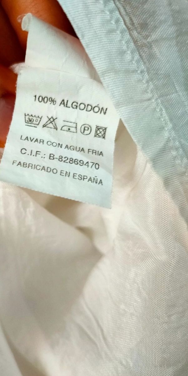 Vestido blanco CLOCHE bordado flores