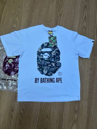 Camiseta BAPE Blanca Talla M