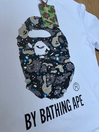 Camiseta BAPE Blanca Talla M