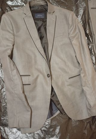 Traje Zara Man Gris
