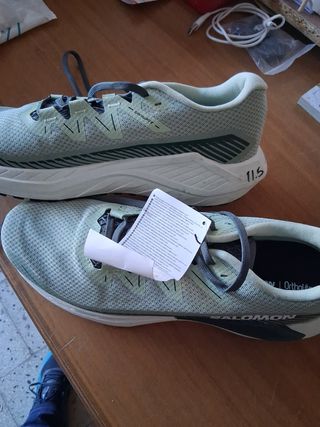 Scarpe Salomon da running grigie/verdi