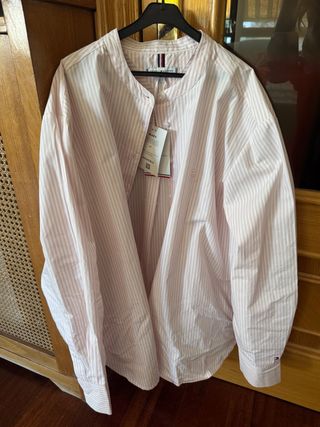 Camisa Tommy Hilfiger Rayas Rosas Talla S