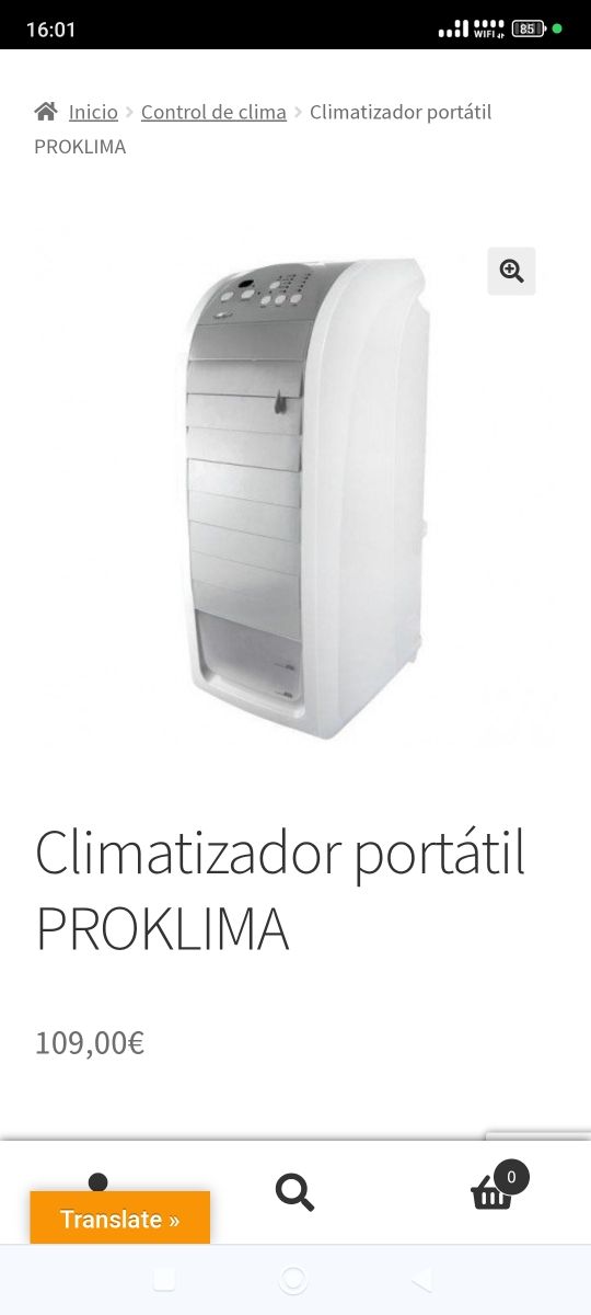 Climatizador Portátil Star-fan Gris/Blanco.