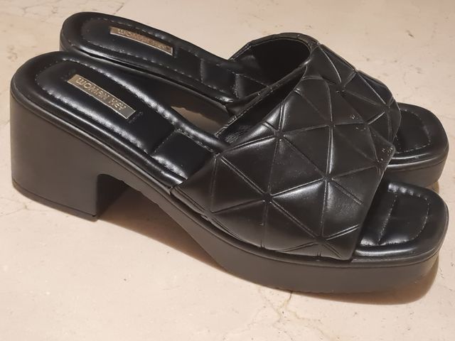 Sandalias de plataforma negras