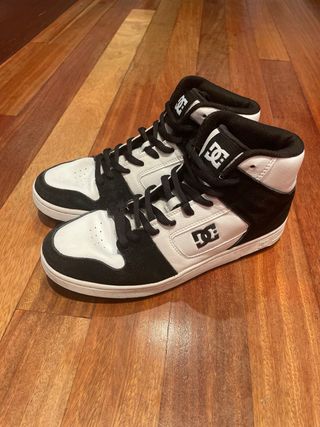 Zapatos DC Shoes Altos Negros y Blancos