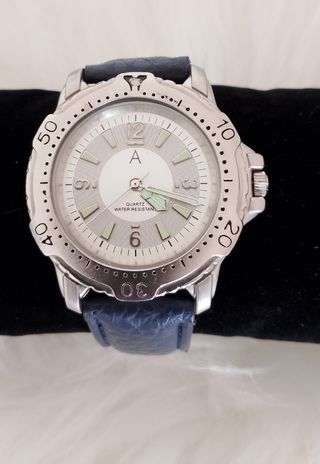 Reloj de Pulsera Azul y Plateado