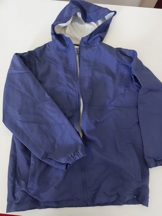 Giacca a vento ragazzina blu