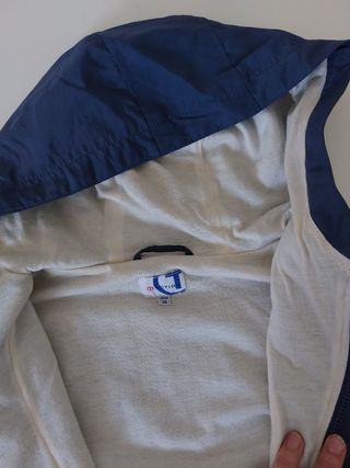 Giacca a vento ragazzina blu