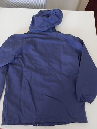 Giacca a vento ragazzina blu