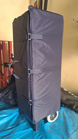 Cuna de viaje prenatal azul