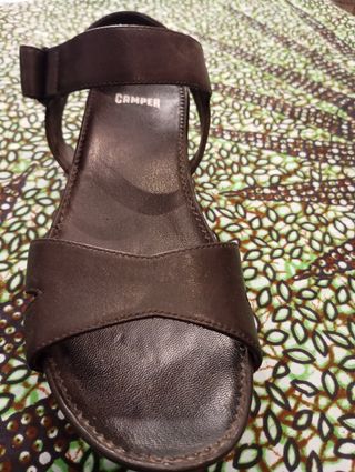 Sandalias plataforma Camper Negras
