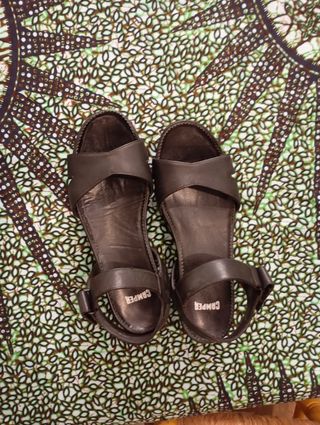 Sandalias plataforma Camper Negras