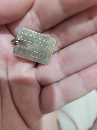 Placa GS RH Asistencia Médica chapada en oro