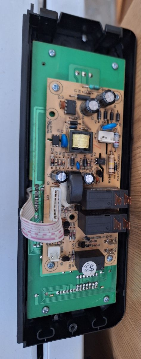 Placa eletrónica de microondas e painel de botões