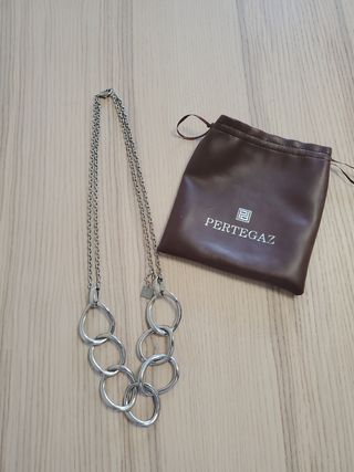 Collar PERTEGAZ eslabones plateados