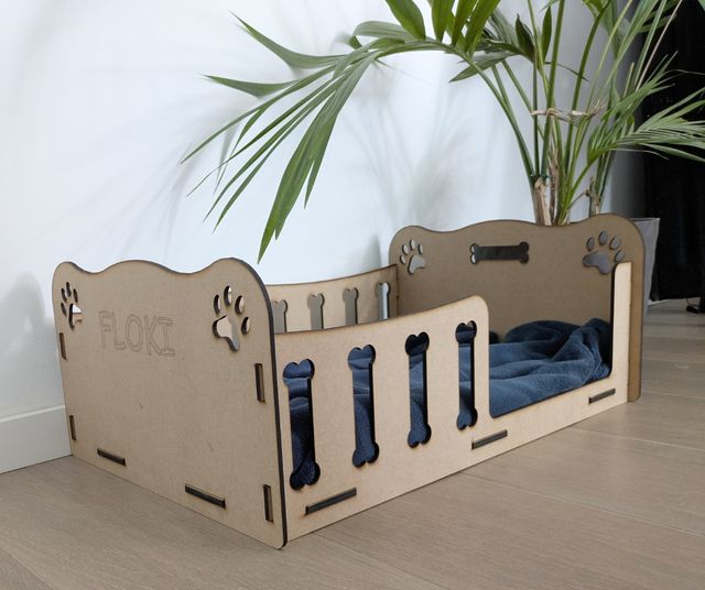 Cama para perro personalizada con nombre
