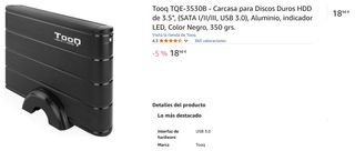 Disco Duro Externo Toshiba 1TB