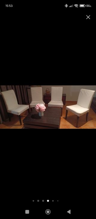 Mesa Bjursta y 4 Sillas Henrikสdal Ikea