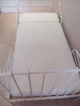 Cama extensible niños Ikea 80x200 + colchón