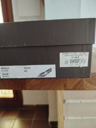 Zapatos de ceremonia PERTEGAZ marfil T.40