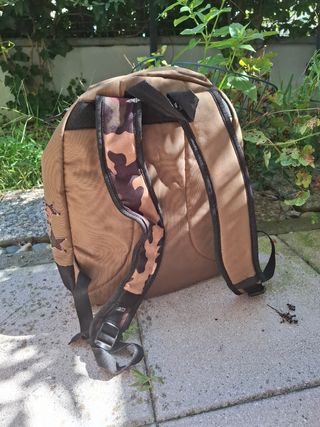 Zaino Reebok marrone con stampe