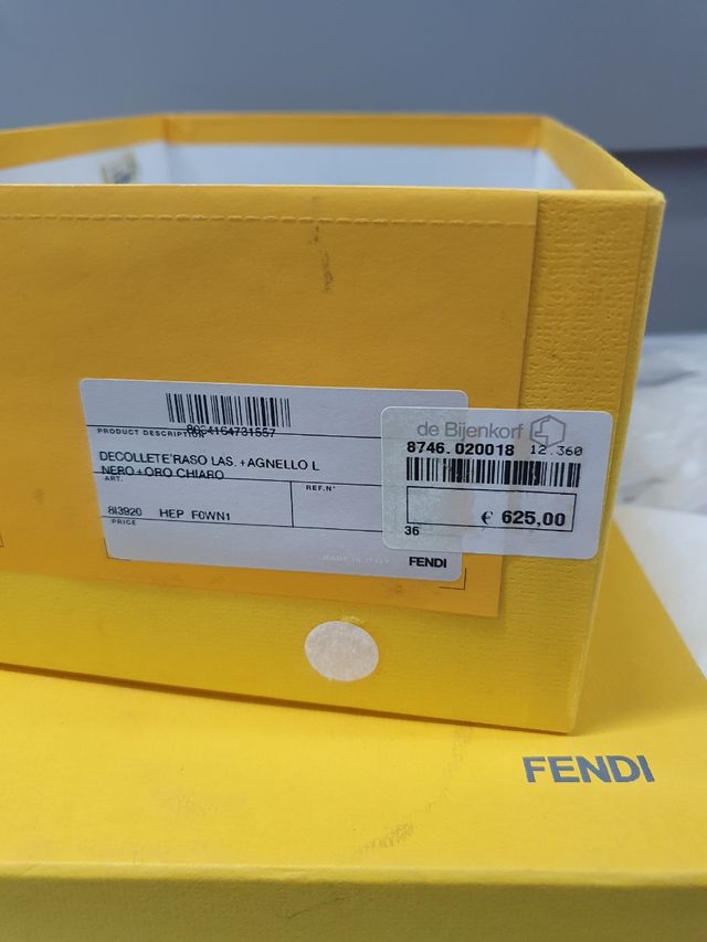 Zapatos de Tacón Fendi Negros