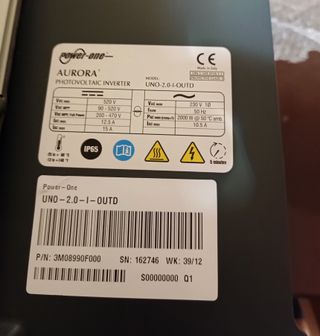 Aurora Abb Uno 2.0 I OUTD Inverter Monofase 2 Kwt