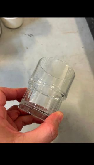 Vasos de vidrio transparentes