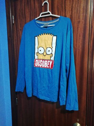 Camiseta Bart Simpson DISOBEY Talla M/L