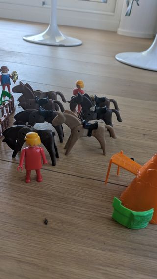 Playmobil Años 70 Barco Pirata y Figuras