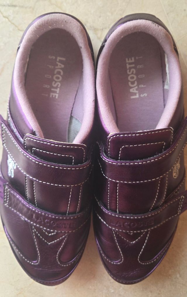 Bambas Lacoste Sport Moradas