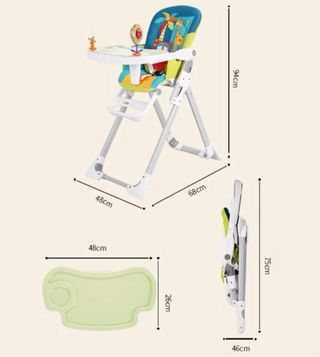 Trona de bebé con diseño infantil