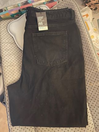 Pantalones negros vintage mom Primark talla 46