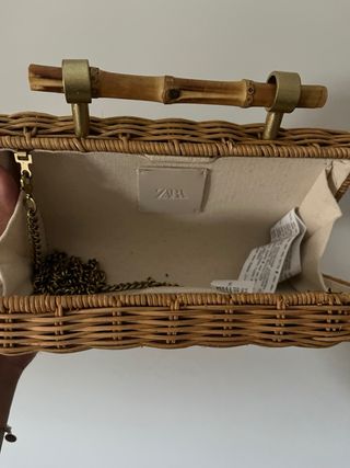 Bolso Clutch Zara Marrón