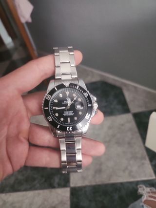 Reloj Rolex Plata y Negro