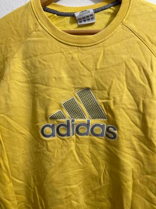 ¡¡OFERTA! Talla M Sudadera Adidas Amarilla Vintage