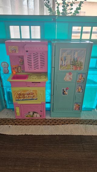 Casa Barbie Plegable Cocina Baño