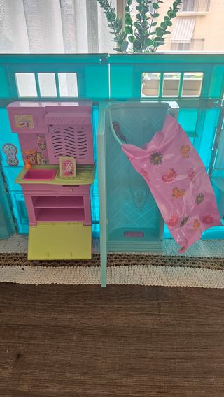 Casa Barbie Plegable Cocina Baño