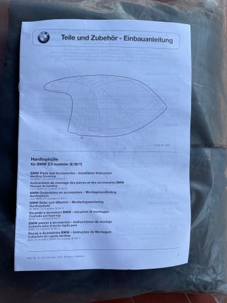 Custodia per Hard Top BMW Z3 Roadster E 36/7