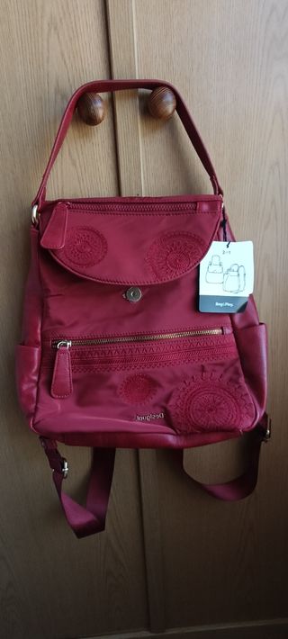 Bolso/Mochila Desigual Rojo