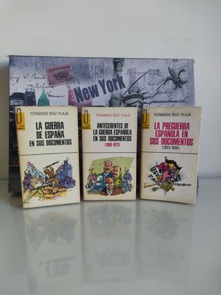 Lote 3 libros La guerra de España en sus documento