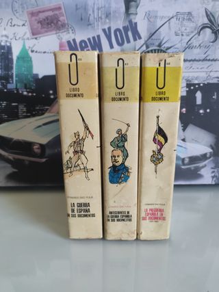 Lote 3 libros La guerra de España en sus documento