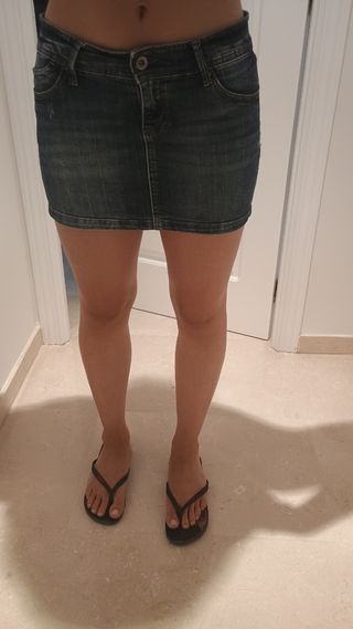 Minifalda vaquera Stradivarius Talla S