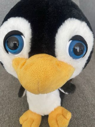 Peluche Pinguino e Cagnolino Occhi Grandi