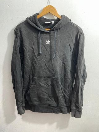 ¡¡GANGA!! Talla M Sudadera Adidas Trebol Negra