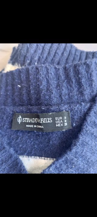 Jersey Stradivarius rayas azul Talla M