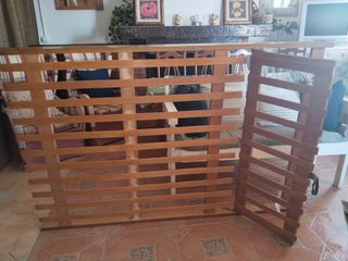 Somier de madera y colchón