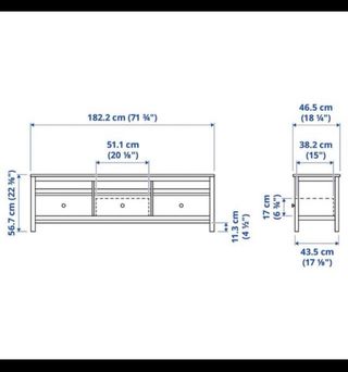 Mueble TV IKEA Hemnes Madera